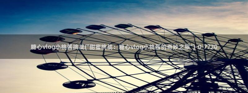 糖心vlog分享